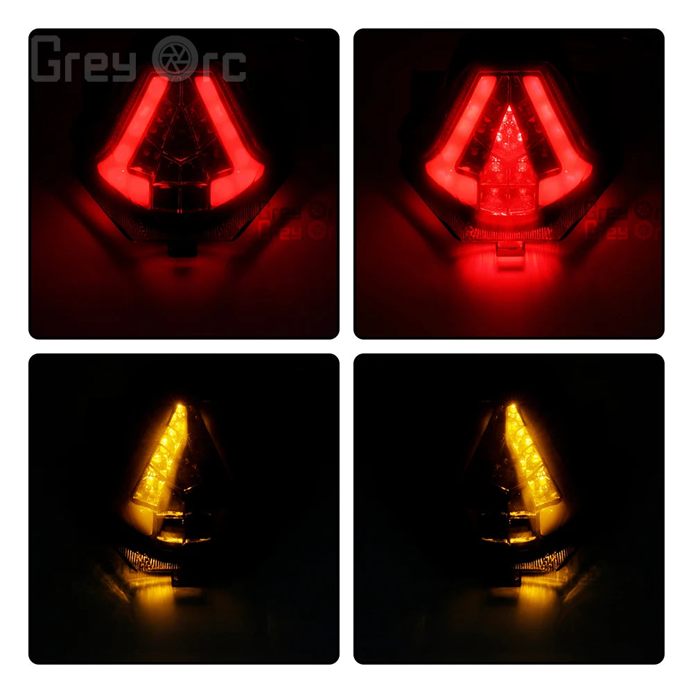 For Yamaha YZF R25 YZF R3 MT 25 MT 03 2015-2021 MT 07 FZ 07 2014-2017 Motorcycle LED Tail Light Brake Signal Integration
