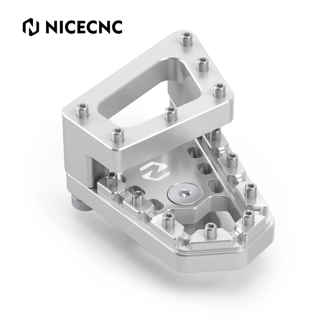 NICECNC DualControl Rear Brake Lever Pedal Step Tip Plate Extender For BMW R1250GS R 1250 GS 2018 2019 2020 2021 2022 2023