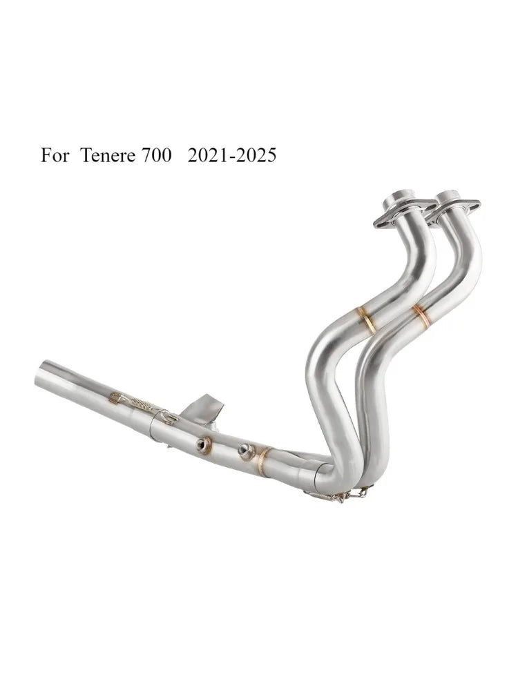 For Yamaha Tenere 700 2021 - 2025 XTZ 690 T7 Euro 5+ For Original Muffler Escape Motorcycle Exhaust Header Link Pipe Slip-on