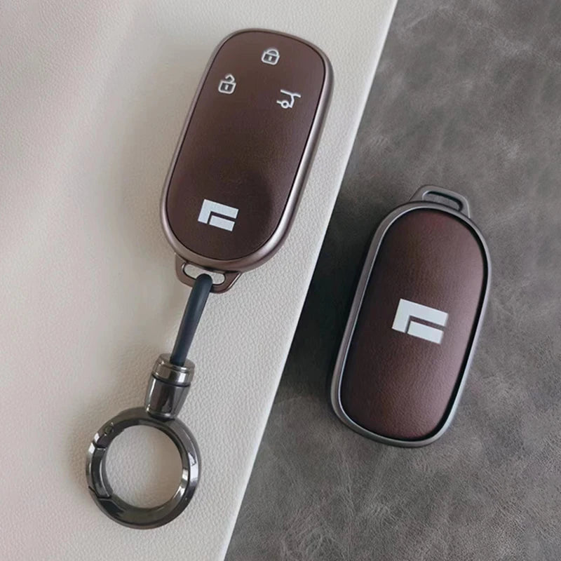 Customized TPU Car Key Case Cover Holder Key Shell Buckle For Geely ROX 01 2024