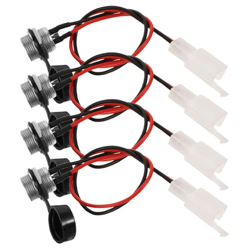 4 Pcs Electric Motorcycle Charging Port for Razor Bike Ebike Replacement Parts Connector Scooters