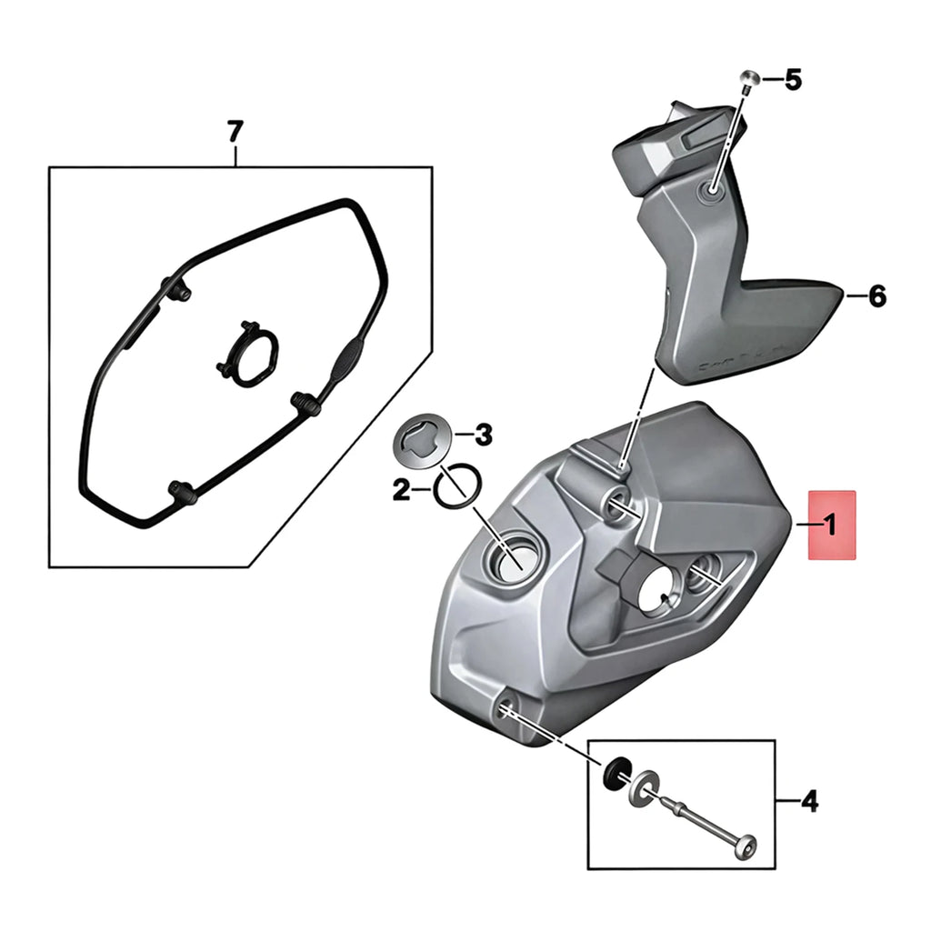 11127923596 Cylinder Head Valve Cover Gasket Seal For BMW R1250GS R 1250 GS ADV GSA R RS RT 19 20 21 0J90 K50 K51 K52 K53 K54