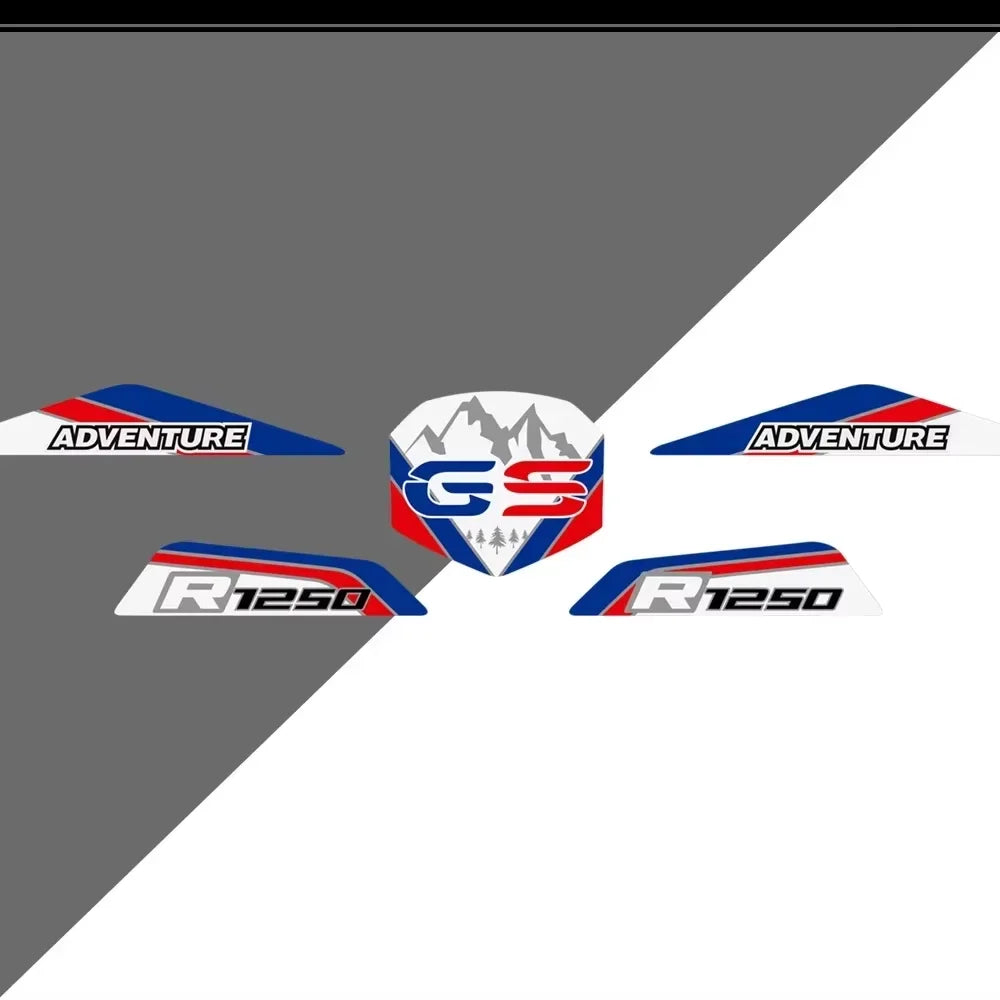 Motorcycle Stickers Adventure Front Beak Fairing Extension Wheel Extender Cover Decal For BMW R1250GS LC ADV R 1250 GS HP