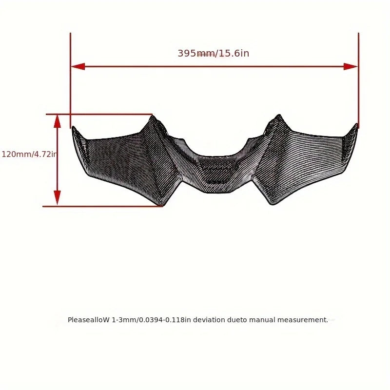 Motorcycle Front Spoiler Wing Kit Compatible with Yamaha MT-07 2021-2024 Downforce Fairing Accessories