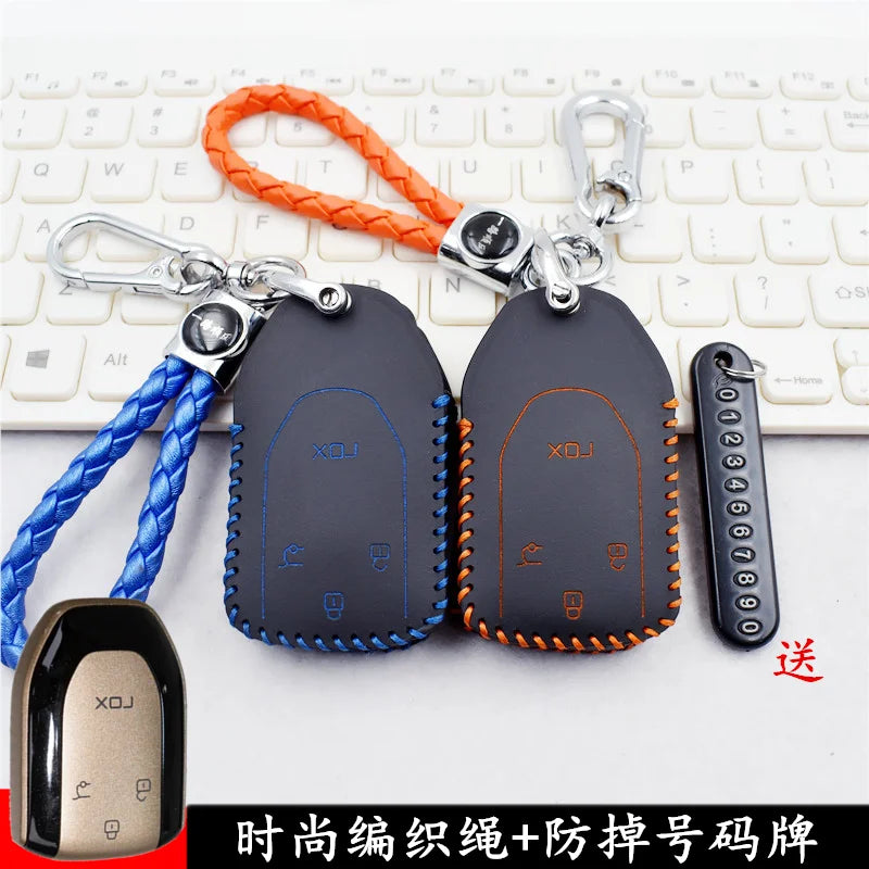 Leather Key Cover For Rox Polestones Adamas 2026 Car Key Bag Case Wallet Holder