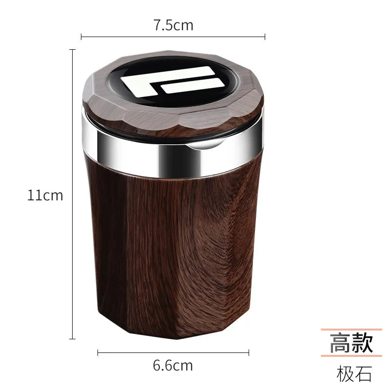 Car Ashtray With Lid Light Fit For Rox Adamas 2025 2026 Stainless Steel Inner Pot Interior Modification Supplies