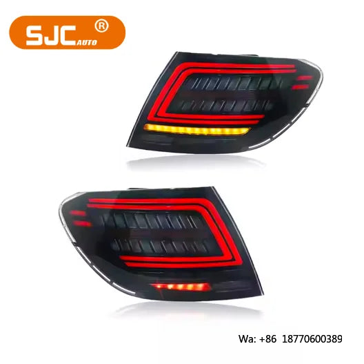 SJC Car Accessories for Mercedes Benz C Class W204 LED Taillights 07-14 Rear Lights C180 C63 LED Dynamic Turn Signal Tail Lamp