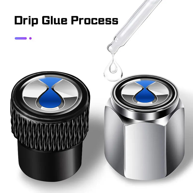  For BYD Denza B5 EV D9 DM-i N7 N8 N9 Z9 Z9GT 4Pcs Car Wheel Tire Valve Caps Aluminum Alloy Air Stem Dust Cover Car Accessories