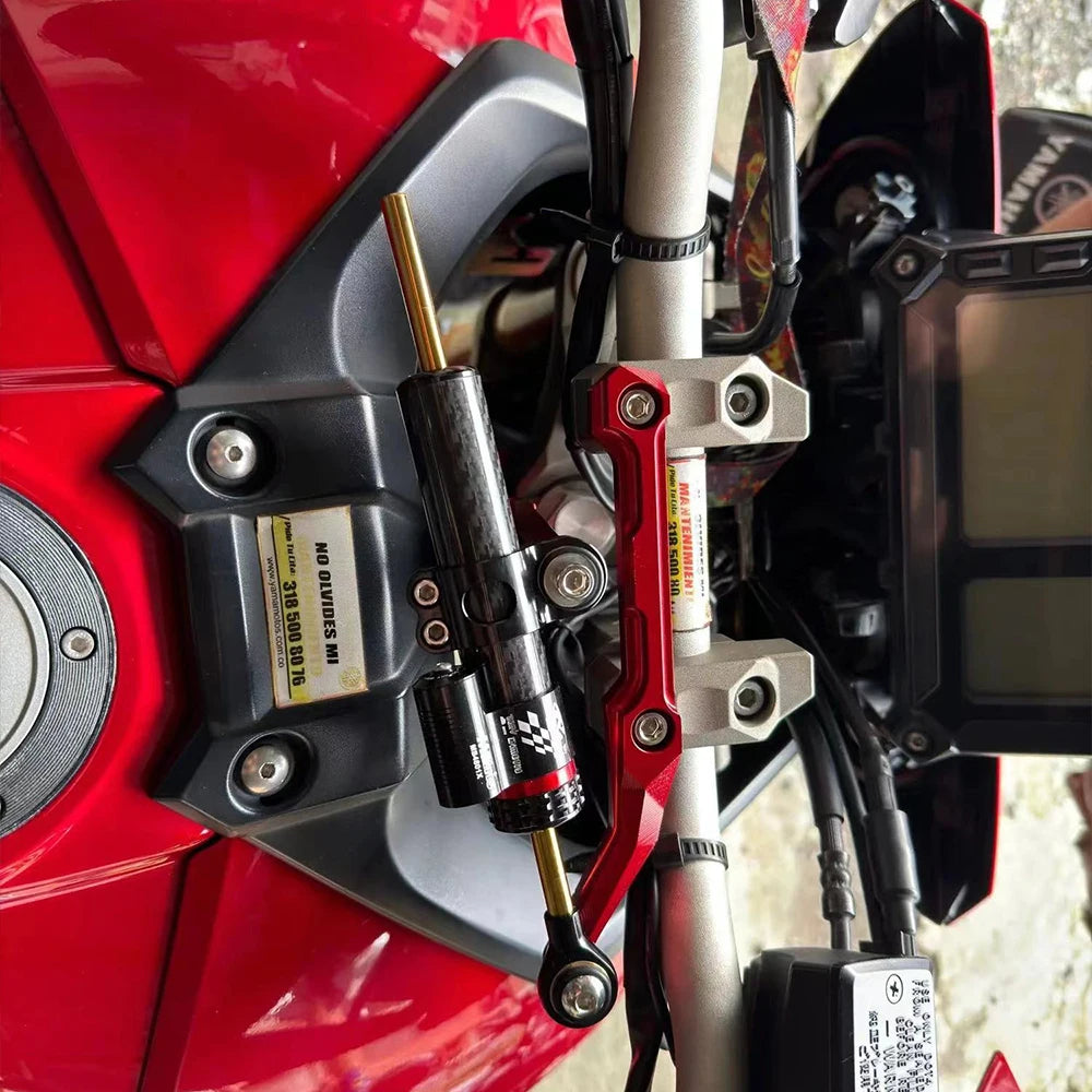 Universal DIMOTIV Matris Adjustable Steering Damper for Kawasaki Ninja 400 300 250 Honda CB650F Yamaha R1 YZF-R3 R25 Tracer