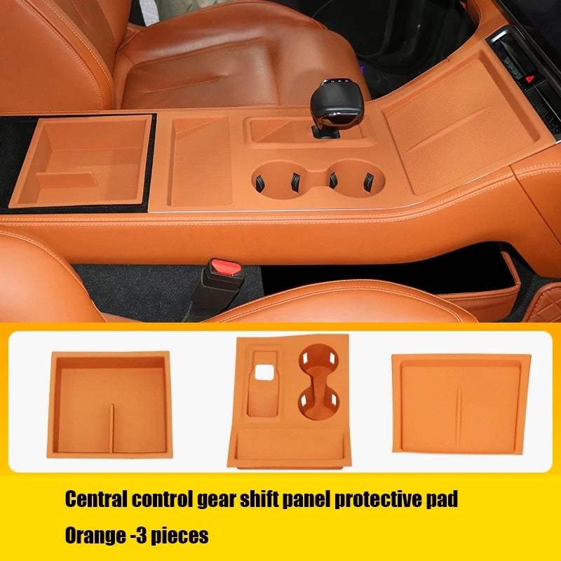 For Rox 01 2024 2025 2026 Automotive central control shift panel protective pad made of silicone material for interior use