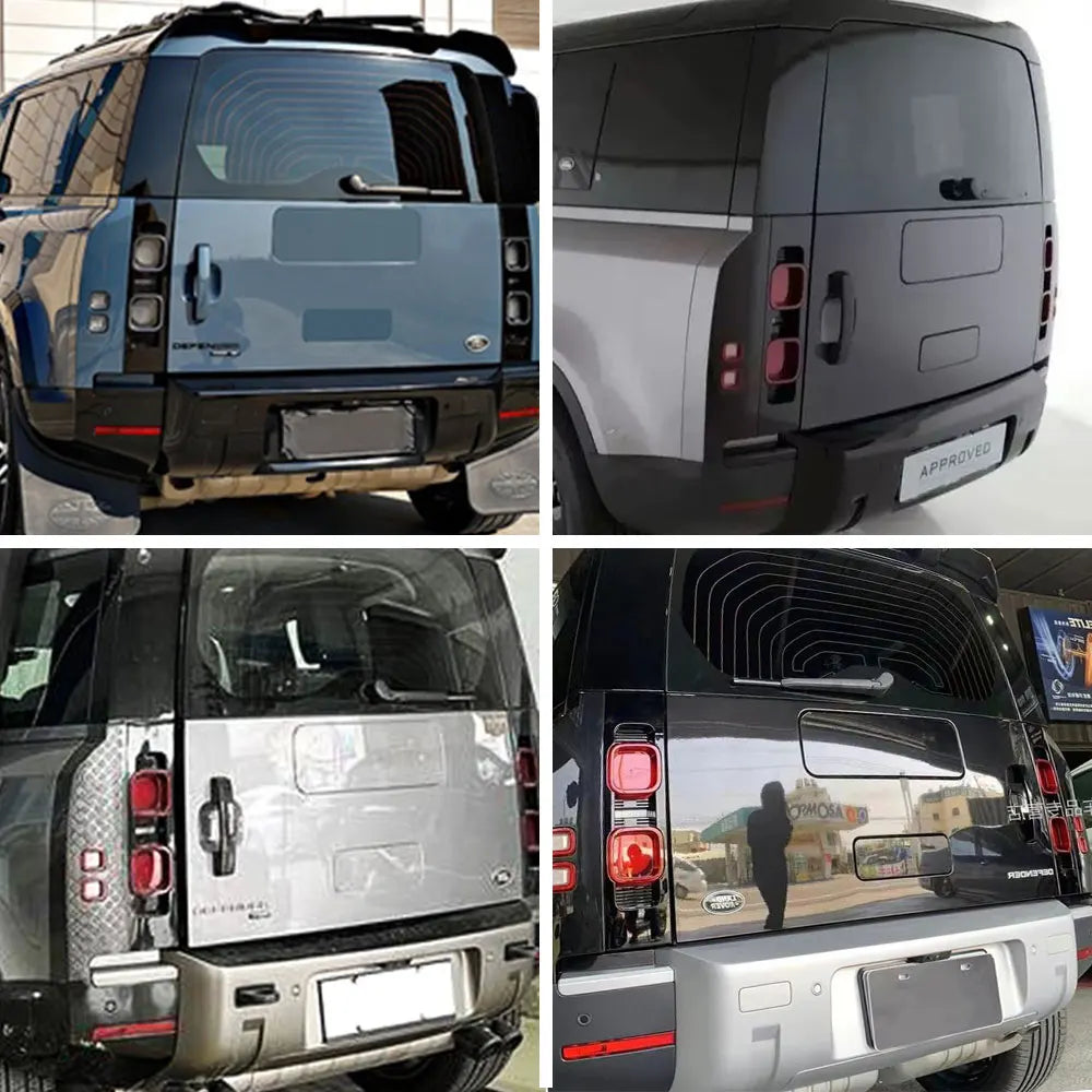 Car Rear Spare Wheel Tire Delete Plate For Land Rover Defender 2020-2023 90 110 Protective Cover Car Trunk Tailgate Decoration