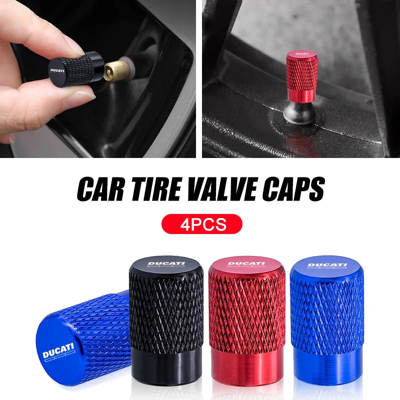 Motorcycle Tire Valve Air Port Stem Cover Cap Plug Waterproof for Ducati Monster Panigale Diavel Superleggera V4 V2 Scrambler