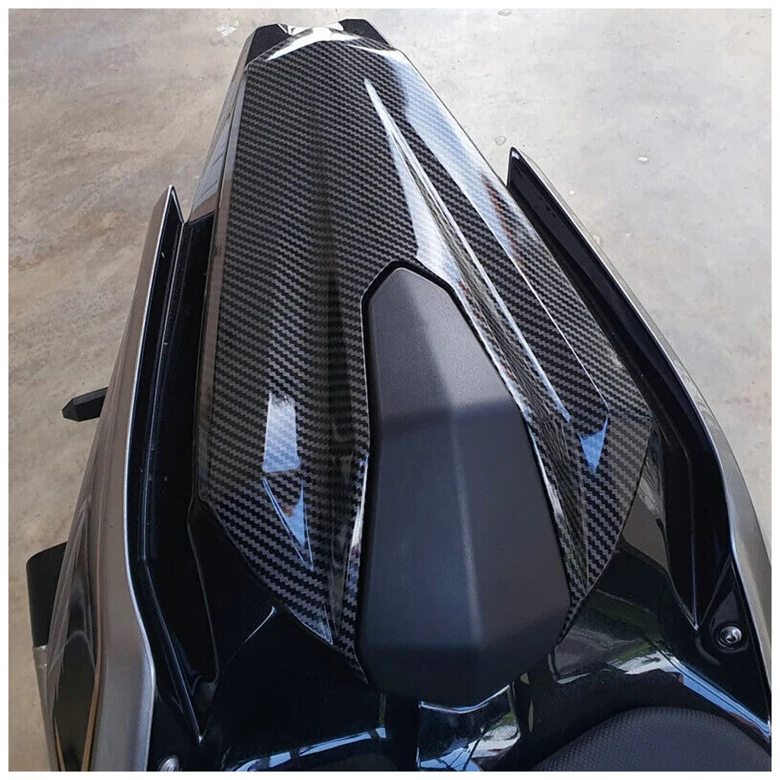Carbon Fiber Grain Rear Seat Cover Tail Cowl Fairing ABS Fit for Kawasaki Ninja 400/Z400 2018 2019 2020 2021 2022 2023