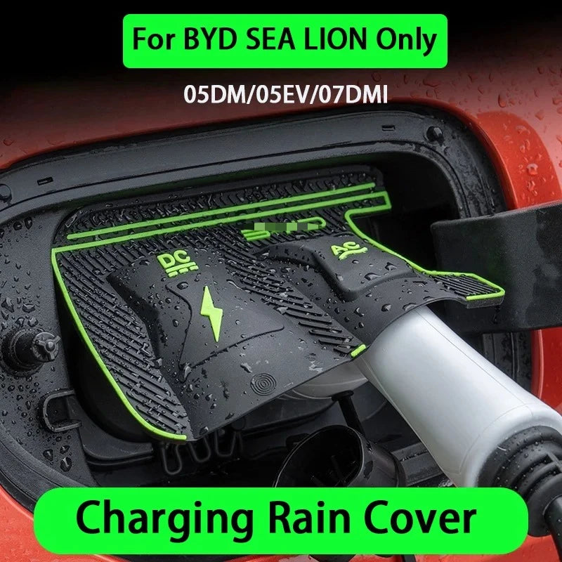 Waterproof Charging Port & Gun Cover for BYD Sealion 05 DM/EV 06 07 DMI/EV, Rain Dust Protector, Electric Car Accessories