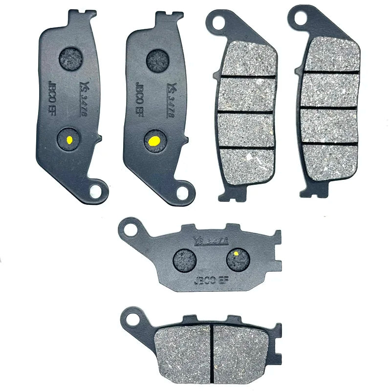Motorcycle Front & Rear Brake Pads For KAWASAKI ER650 Z650 18-25 Z650 RS 22-25 / ABS	22-23 EX650 Ninja 650 17-24 / ABS 17-18