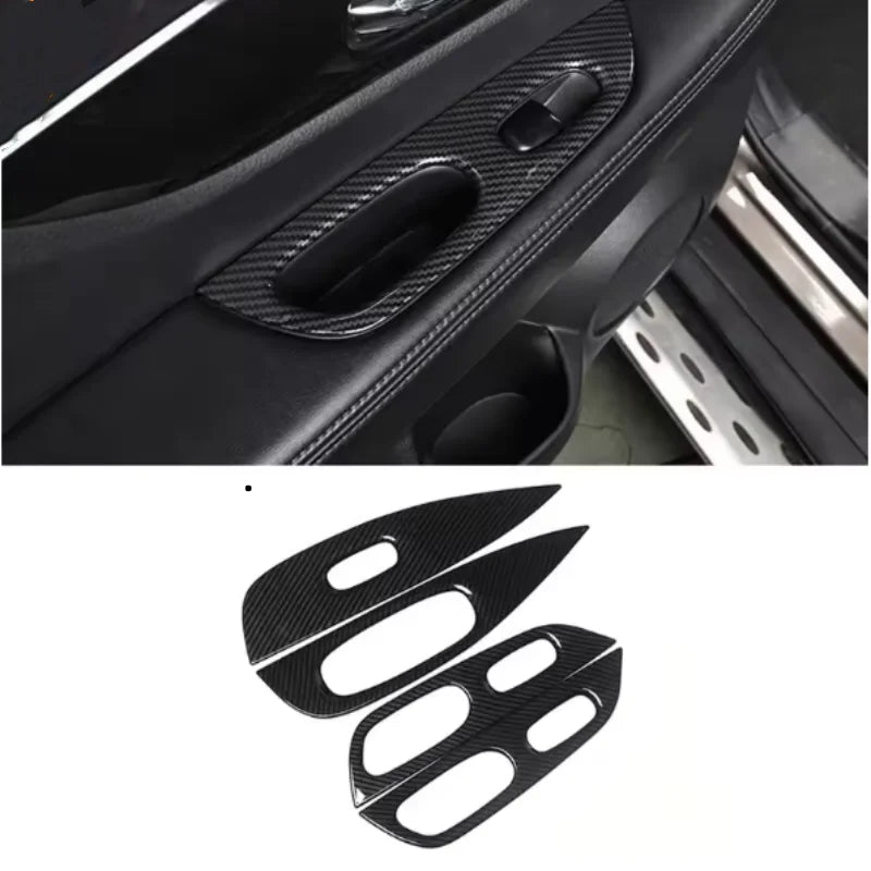 LHD Car Gear Shift Knob Sticker Panel Frame Trim Cover For Nissan X-Trail T32 Rogue 2014 -2020 Accessories