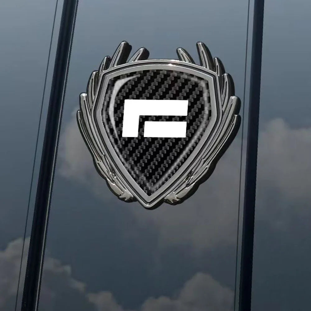 Car Metal Wing Badge Side Window Trunk Car Logo Decoration Sticker Fit For 2024 2025 BAIC JISHI Polestones 01 ROX 01