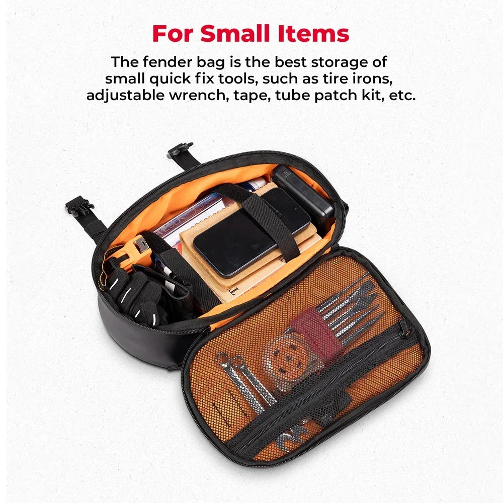 Motorcycle Rear Fender Tail Bag Dirt Bike Enduro Tool Roll Bags Universal for Adventure Off Road Bike Motocross Dual Sport Bag