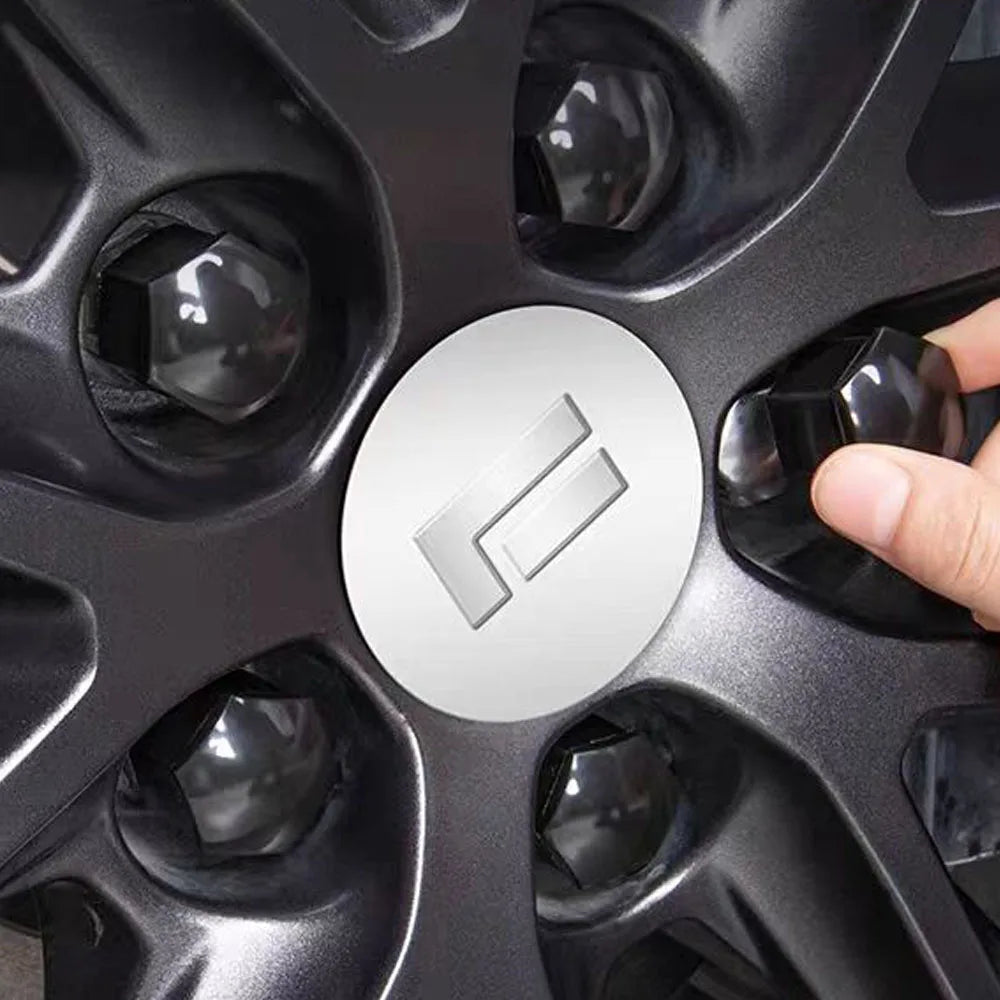 Wheel Hub Screw Cover Protective Cover Modified Decoration Blackened Screw Cap Fit For 2024 2025 BAIC JISHI Polestones 01 ROX 01