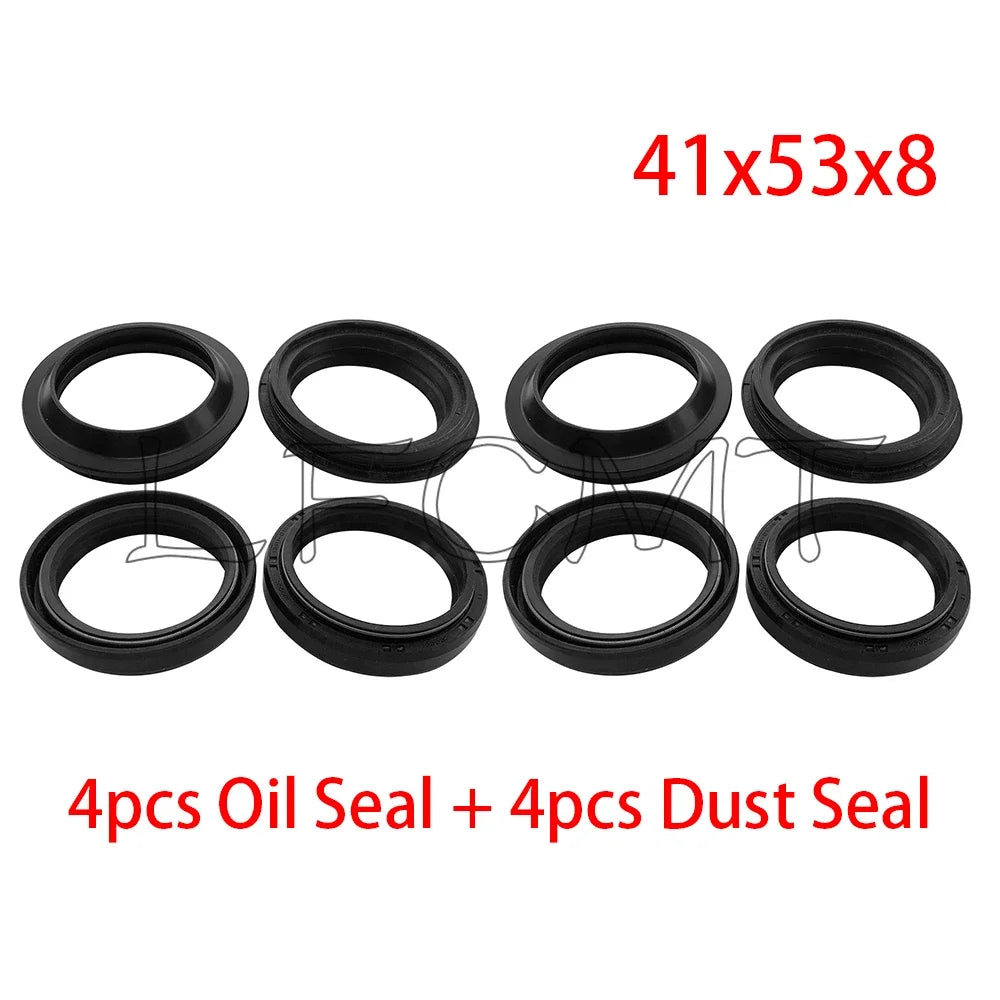 41x53x8 41 53 Front Fork Oil Seal Dust Cover Fit for Yamaha XSR700 XSR900 MT-07 MT-09 TRACER 700 900 YZF R1 R3 R6 FJ 1200 XVS650