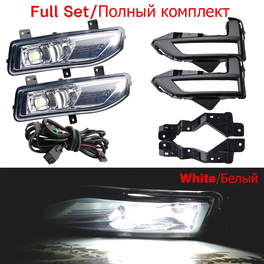 30 واط 4000 لومن مصباح ضباب أمامي LED للسيارة مع غطاء وقوس سلك التوصيل لنيسان X-Trail T32 2017 2018 2019 2020