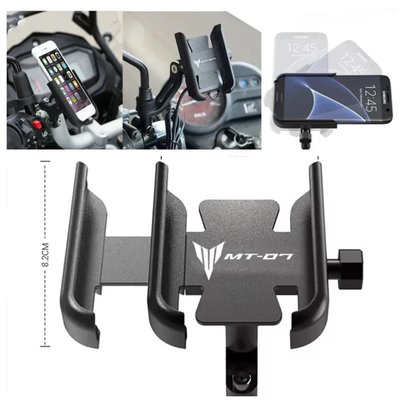 For YAMAHA MT07 MT-07 FZ07 FZ MT 07 2015-2023 2024 2025 Motorcycle Accessories Handlebar Mobile Phone Holder GPS Stand Bracket