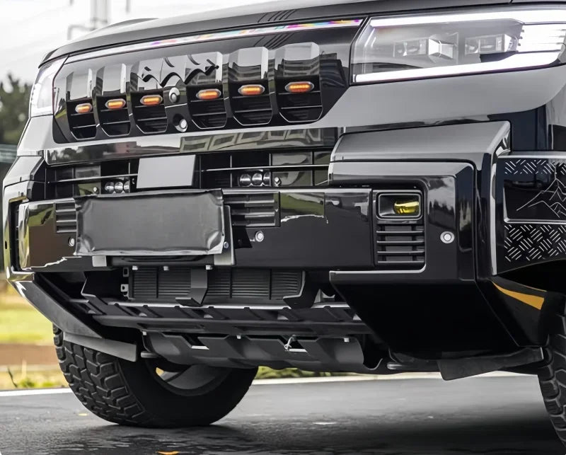 Car Front and Rear Bumper Trim Kit Suitable for BYD Leopard 8 2024 2025 Modified Car Black Warrior Front Rear Bumper Accessories