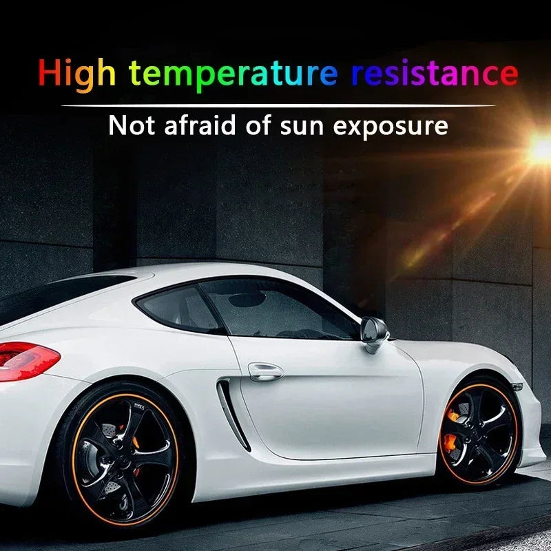 Universal Car Rim Protect Strip 8 Meters Wheel Edge Protector Car Wheel Sticker Tire Protection Care Covers Car Styling Amagi