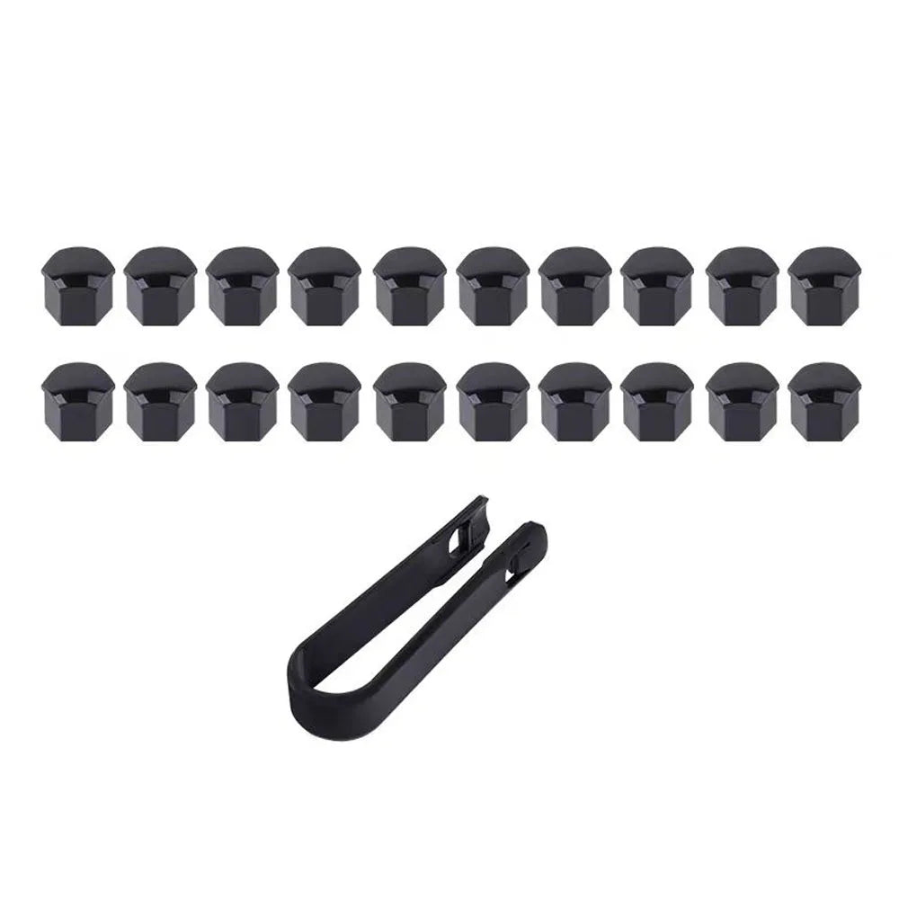 Wheel Hub Screw Cover Protective Cover Modified Decoration Blackened Screw Cap Fit For 2024 2025 BAIC JISHI Polestones 01 ROX 01