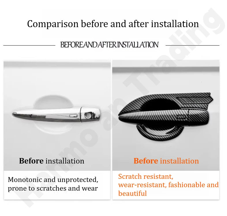 for Nissan Altima 2019-2024 Door bowl door handle decoration sticker/door handle anti scratch sticker/modified accessories