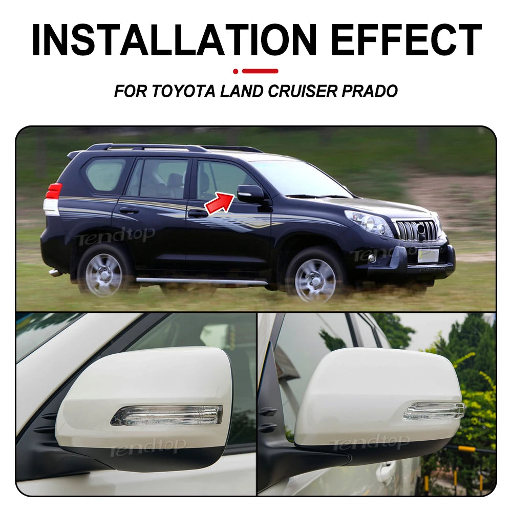 LED Turn Signal Repeater Sequential Light Flashing Side Mirror Blinker For Toyota Land Cruiser LC200 FJ200 Prado FJ150 2010-2023