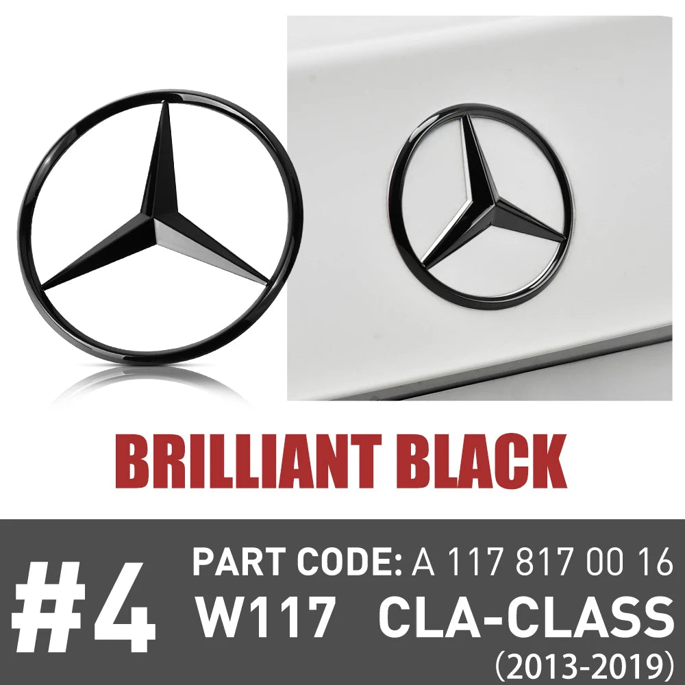 Car Original Rear Trunk Label Stickers Decor For Mercedes-Benz W117 CLA180 2015 2017 CLA200 2013-2019 CLA250 CLA45 AMG 2014-2019