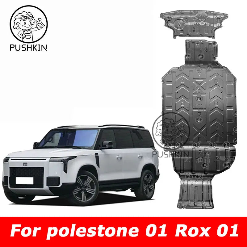 For BAIC JISHI polestone 01 Rox 01 2024 2025 2026 Accessories 252KM Engine Guards Manganese Steel Engine Protection Device