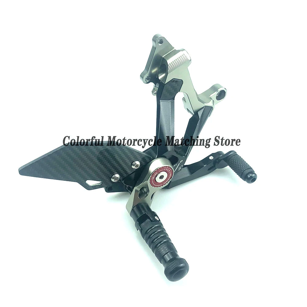 Motorcycle Adjustable Rearset Footrest Foot Pegs Pedal For DUCATI Panigale V4 V4S V4R 2018-2023