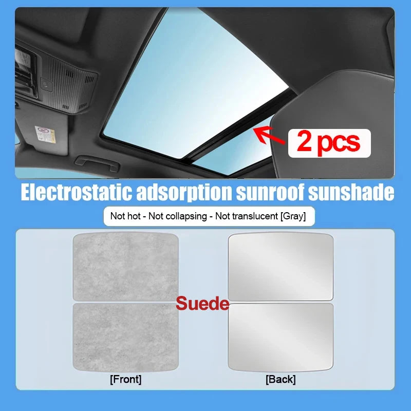 Sunroof For Rox Polestones 01 Accessorie 2023 2024 2025 2026 Car Insulation Sunshade Electrostatic Adsorption Skylight Sunscreen