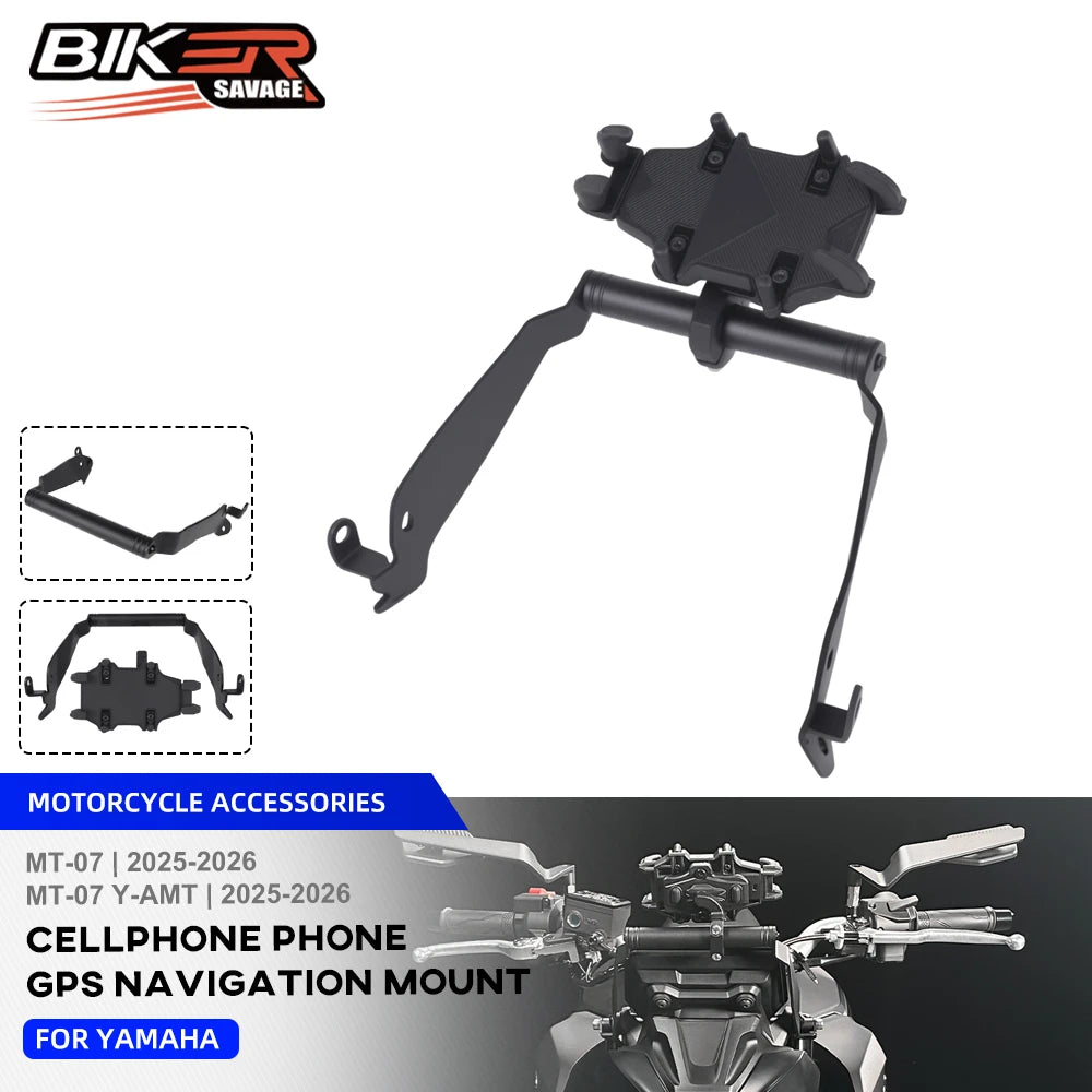 MT07 Y-AMT 2026 Dash Stabilizer Anti Vibration Bracket For Yamaha MT-07 MT 07 2025 CellPhone GPS Navigation Bracket Accessories