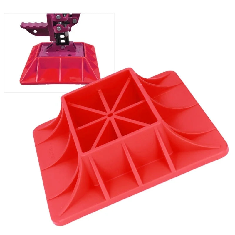 Heavy Duty Lift Jack Off Road Base Red Nylon Anti Fracture Support Board For Sand Mud Grass Soft Ground