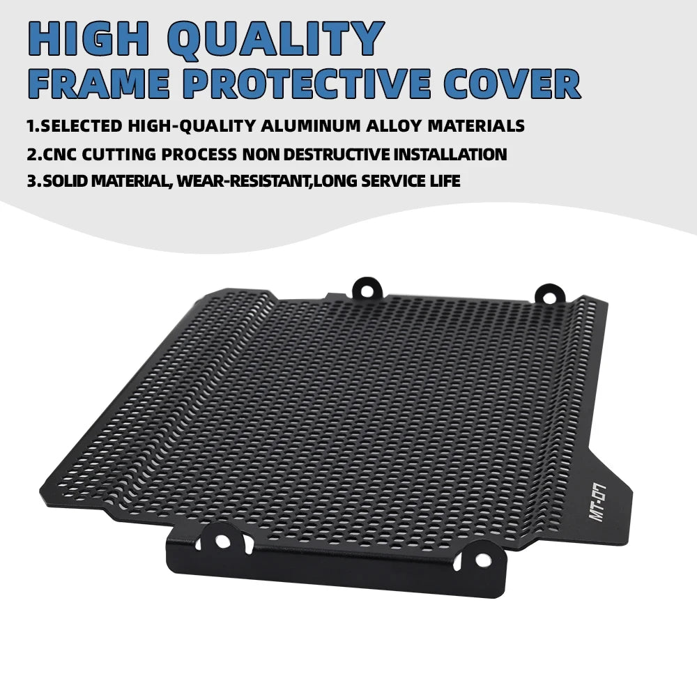 For Yamaha MT-07 FZ-07 FZ07 2018 2019 2020 2021 2022 2023 2024 MT07 Motorcycle Radiator Grille Guard Cover Fuel Tank Protector
