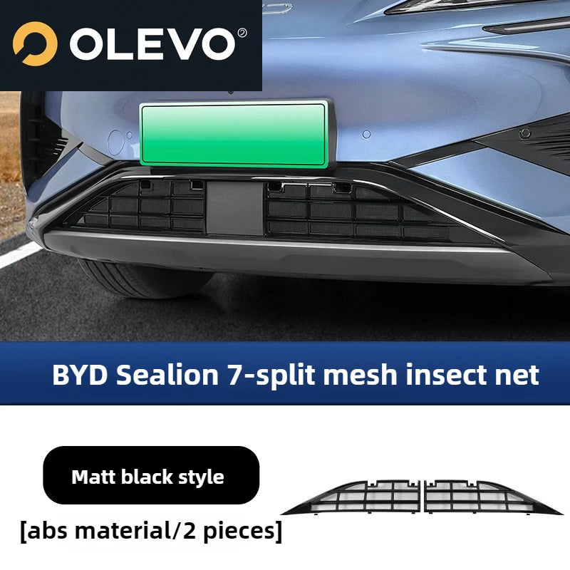 New For BYD Sealion 7 Accessories 2026/2025 Front Bumper Insect Screen-Aluminum Mesh, ABS Material, Split Design, Anti-Scratch