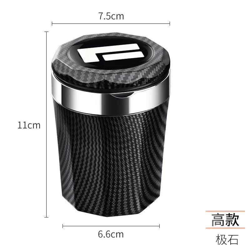 Car Ashtray With Lid Light Fit For Rox Adamas 2025 2026 Stainless Steel Inner Pot Interior Modification Supplies