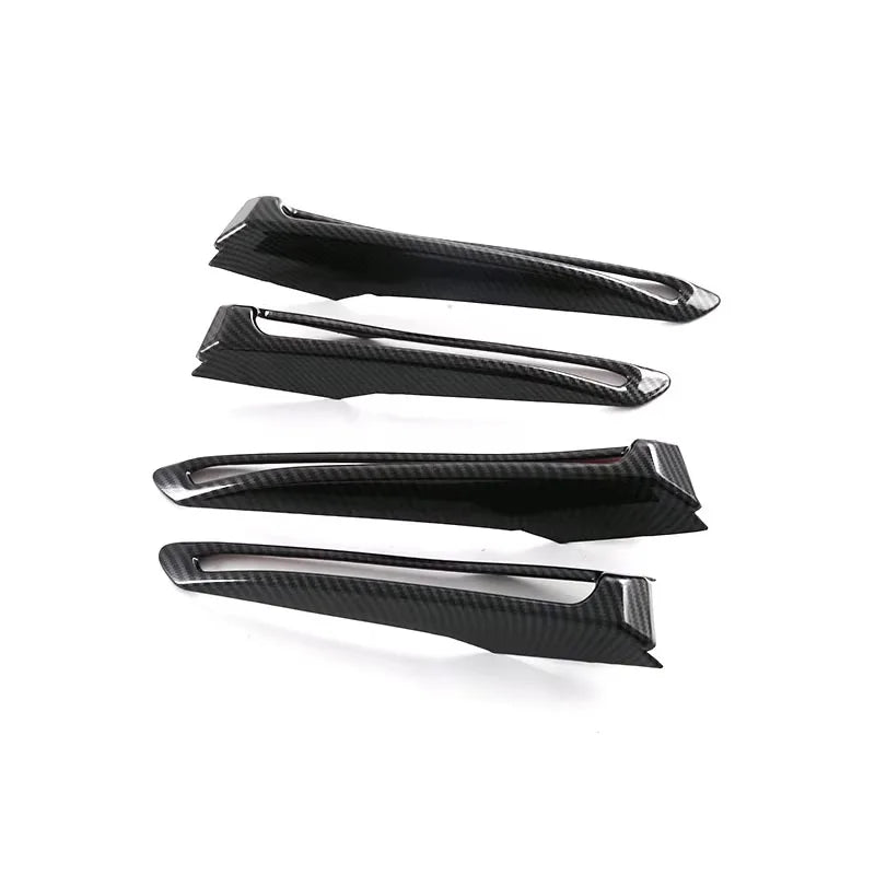 For BYD Song Plus DM-i Seal U Sealion 6 2023-2025 4Pcs Carbon Black Front Fog Light Lamp Cover Trim ABS Exterior Accessories