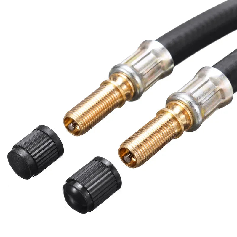 1Pcs Flexible Rubber Tyre Valve Extension 210mm - Twin Wheel Lorry Van Bus Adapter Car Accessories Bike Accessories