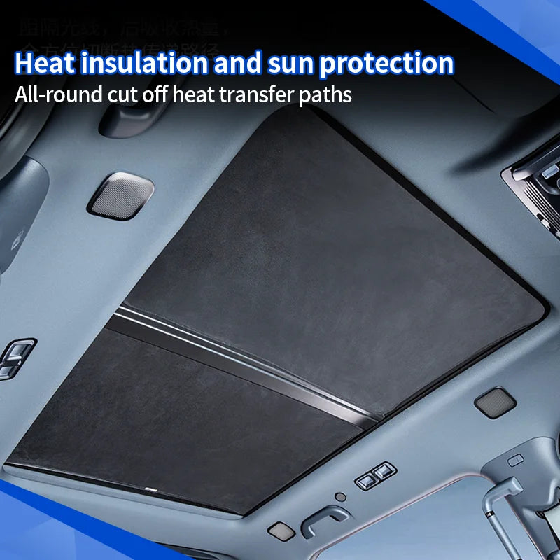 Sunroof Shade Electrostatic Adsorption For BYD Leopard 5/8 Denza B5/8 2024+ Roof UV Protection Thermal Insulation Auto Parts