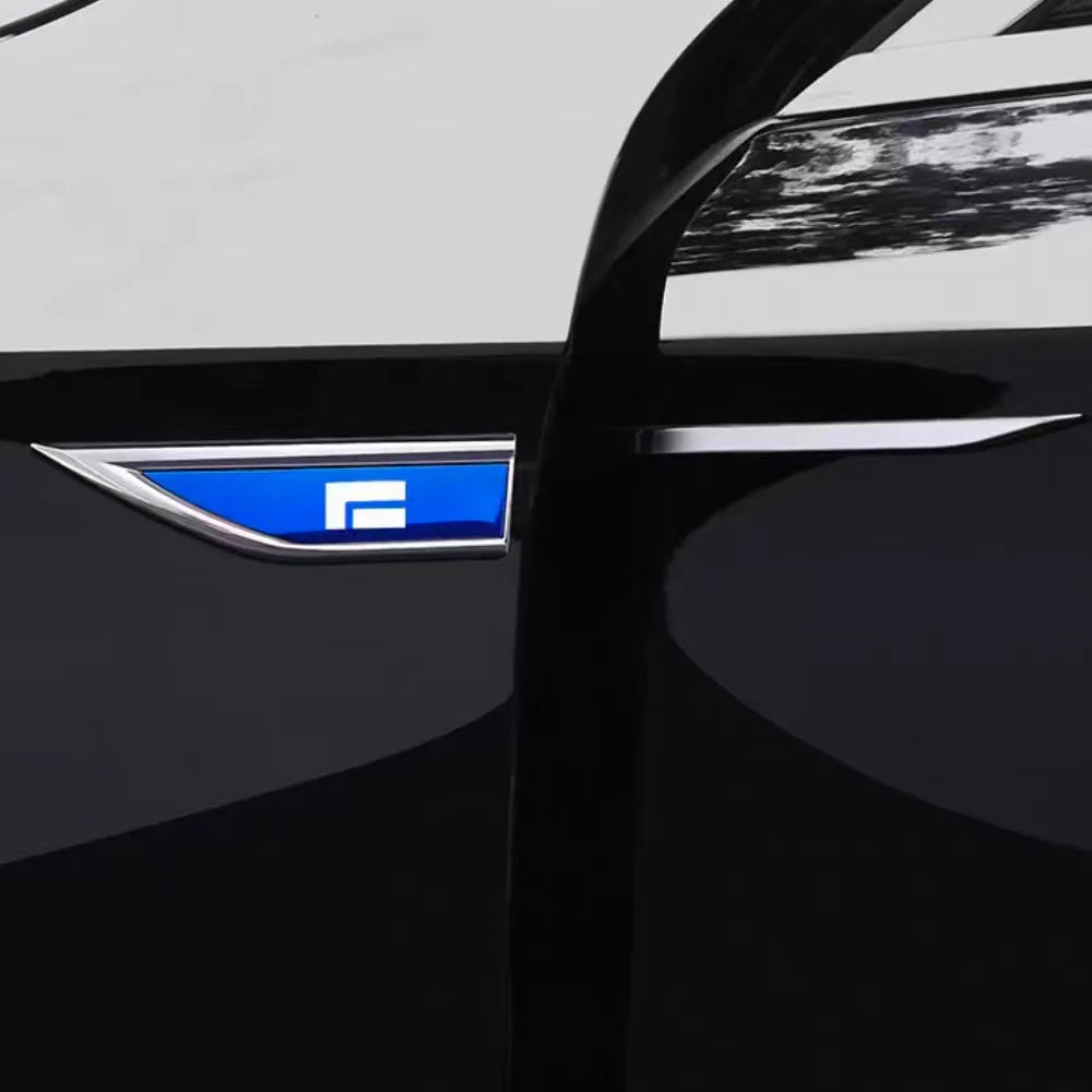 Car Leaf Panel Side Stickers Body Metal Stickers Personalized Sports Decoration For 2024 2025 BAIC JISHI Polestones 01 ROX 01