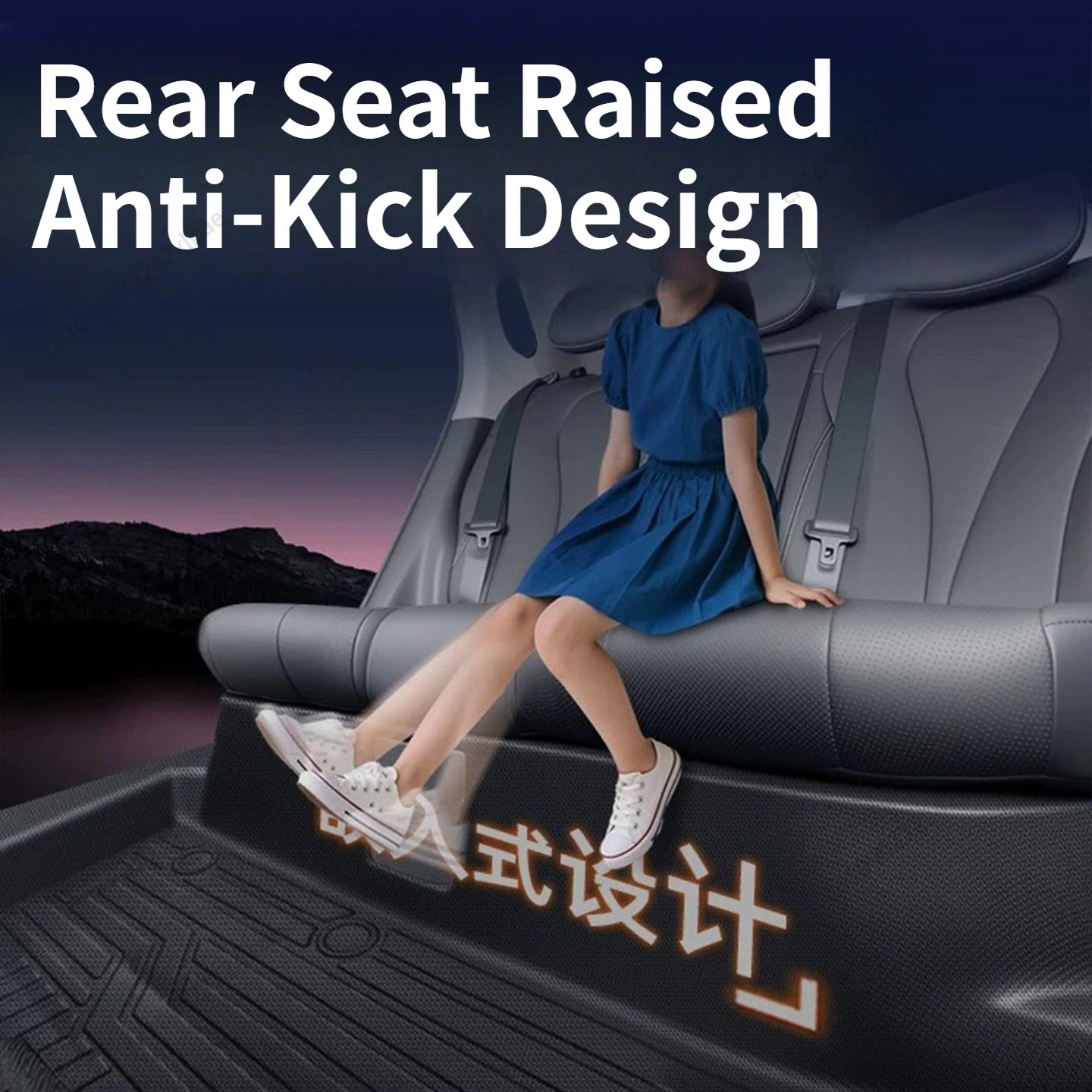 TPE Full Coverage Car Floor Mats, Interior Modification Parts Specially for BYD Song PLUS EV/DM-i 2023-2026 Custom Floor Mats