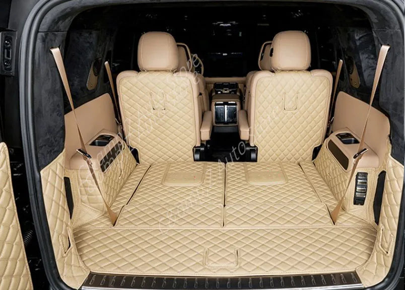 Car Rear Trunk Mat For BYD Leopard 8 Denza B8 2025 2026 2027 6SEAT 7SEAT Leather Cover Cargo Liner Rug Boot Pad Auto Accessories