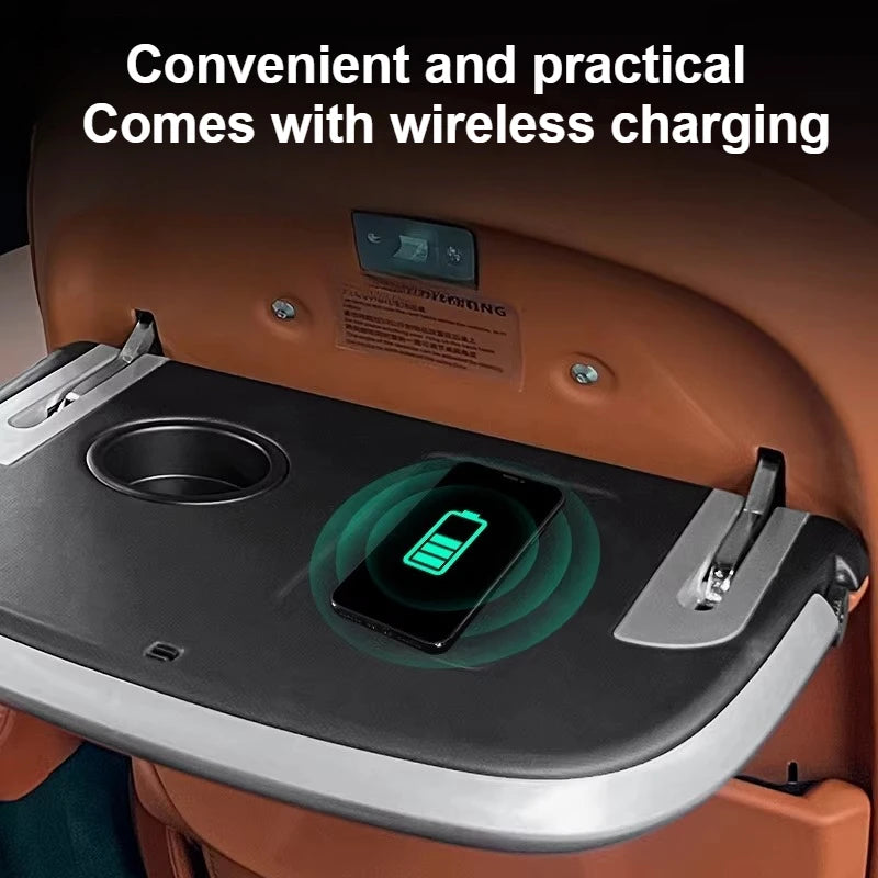 For BAIC JISHI Polestone 01 Rox 01 2023 2024 2025 Second-row Desk Laptop Stand Wireless Charging Panel Interior Accessories