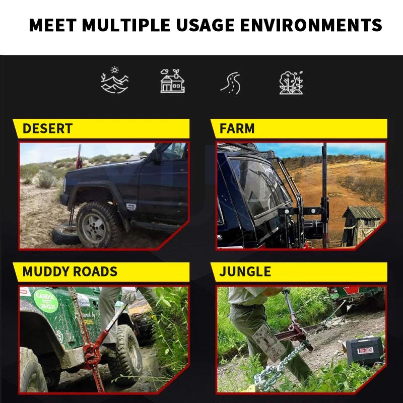 20/33/48 Inch Farm Jack High Lift Jack Off Road Recovery Jack 3 Ton Vehicle Lifting Tool For Jeep SUV Truck ATV UTV 4WD