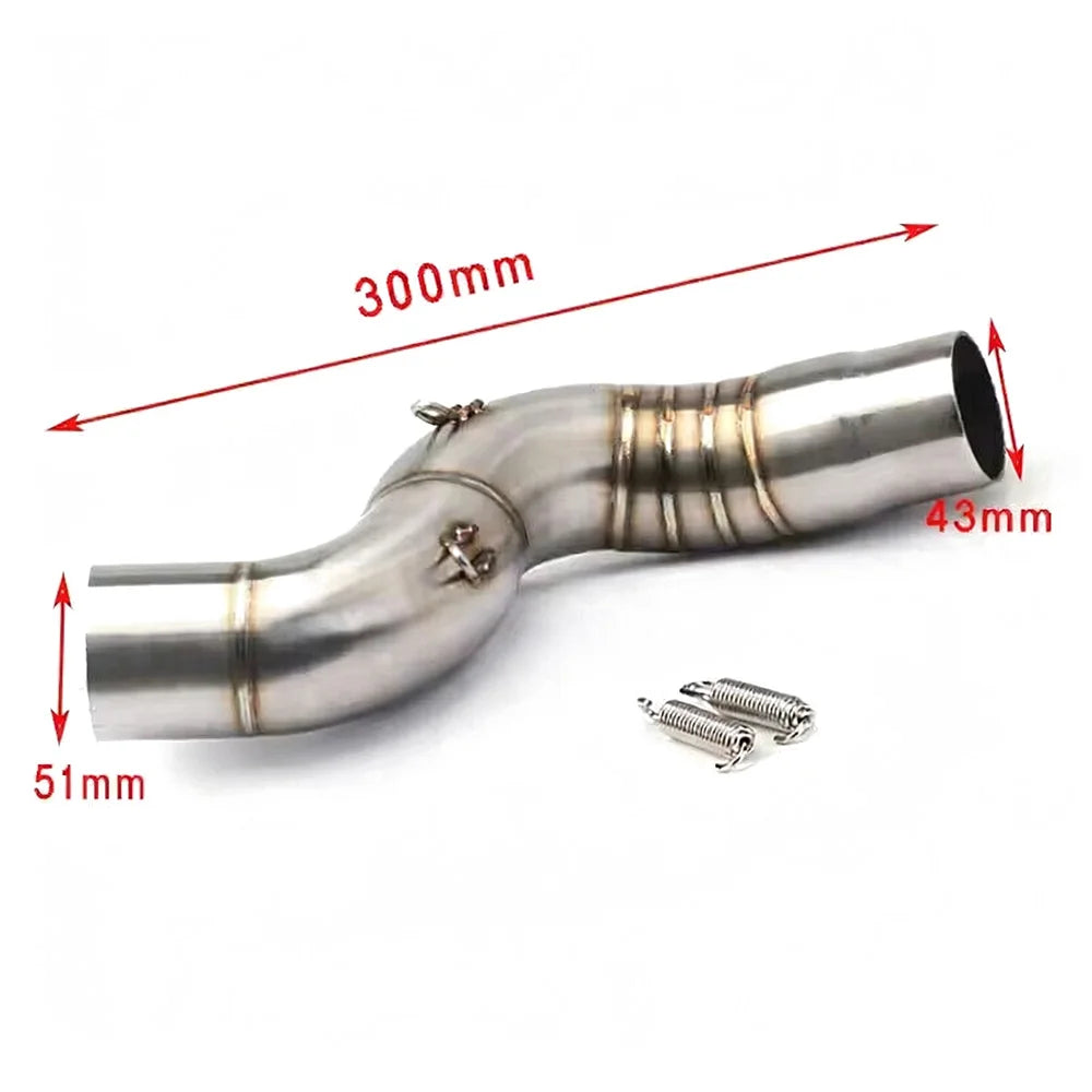 For Kawasaki Ninja ZX6R ZX636 2004-2008 Motorcycle Exhaust Mid Link Pipe Muffler Exhaust Exhaust Systems Exhausts Pipes