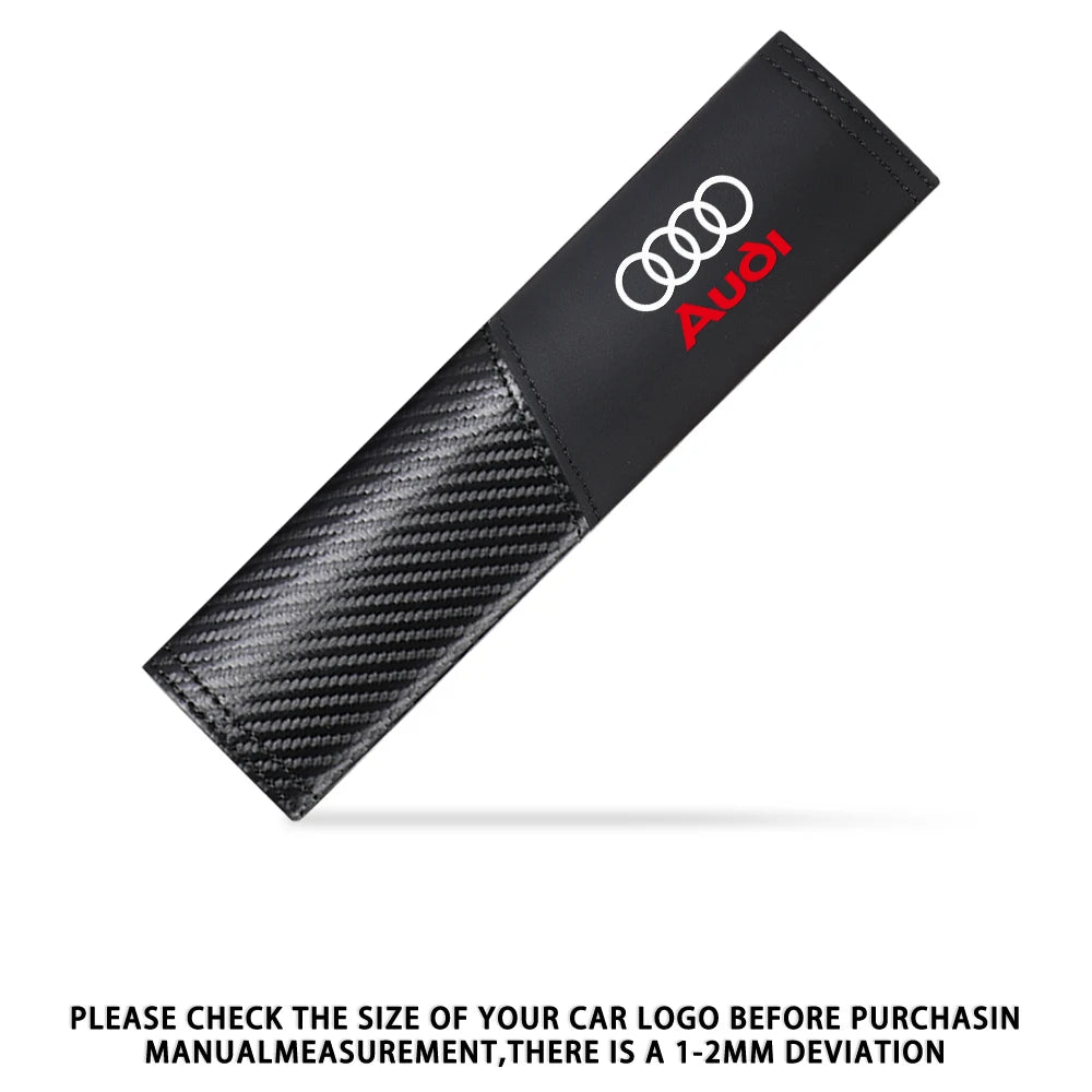 1Pcs Car Seat Belt Shoulder Carbon fiber Protector Pads For Audi Sline TT Q1 Q2 Q3 Q4 Q5 Q6 Q7 A1 A2 A3 A4 A4L A5 A6 A7 A8 A8L